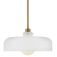 thumbnail image 2 of 83497LCB-CO Lark Maisie - 10W 1 LED Medium Pendant-6.75 Inches Tall and 15 Inches Wide-Lacquered Brass Finish-White Glass Color, 2 of 7