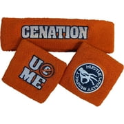 John Cena Orange Mens Costume Hat T-shirt Wristbands M