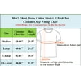 thumbnail image 2 of Men's Short Sleeve V-Neck Cotton Stretch Tee, 2 of 2