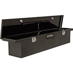 Northern Tool 41867 Plus Equipment Lo-Pro Slimline Aluminum Crossbed Truck Box - Black, 70 inch Box