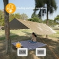 thumbnail image 3 of 10x10ft Hammock Rain Fly Waterproof Tent Tarp Lightweight Traveling Awning Outdoor Sun Shelter, 3 of 7