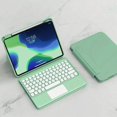 thumbnail image 1 of CHOK Keyboard Case for iPad 10th Generation (10.9”  2022)  Detachable Magnetic Cover  Vertical Stand & Magnetically Cute Color Round Key Trackpad Keyboard for New iPad 10th 2022, 1 of 7