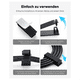 thumbnail image 4 of 100 clips autoadhesivos para gestión de cables, soporte para cables, organizador de cables fuerte y autoadhesivo para escritorio, hogar y oficina, 4 of 6