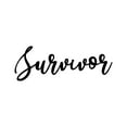 thumbnail image 3 of Unique Survivor Script - Inspiring Solid Steel Home Decor Decorative Accent Metal Art Wall Sign, 3 of 3