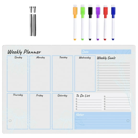 FESTFENDS 1 Set Small Whiteboard Desktop Planner for Students and Teachers 11.8x7.9in