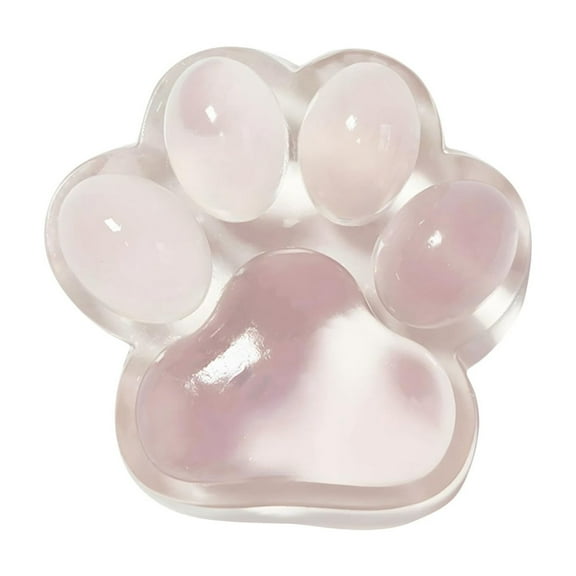 Cat Paw Squishies for Stress Relief – Soft Squeeze Sensory Toys, Cute Cat Fidget Toys for Anxiety, Classroom Prizes, Easter Basket Stuffers for Adults Light pink