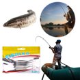 thumbnail image 2 of Cebo Pesca Artificial Suave Silicona 5 Uds 7cm Ojos 3D para Lucio, 2 of 9