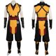 thumbnail image 3 of Disfraz de Mortal Kombat para hombre, disfraz de Scorpion, disfraz de fantasía, pantalones superiores, juego de rol de fantasía, Halloween, carnaval, 3 of 5