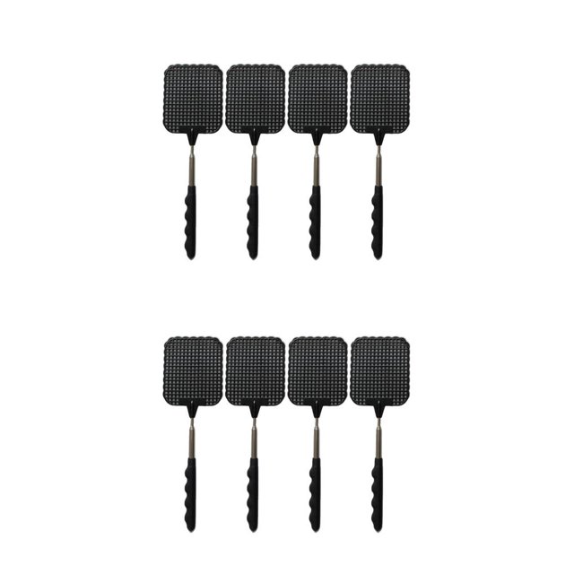 Moyic 4 piezas de plástico telescópico extensible matamoscas varilla telescópica de acero inoxidable Bug Swatter negro 2piezas Moyic CBP435936
