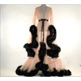 thumbnail image 2 of Mode Femmes Lingerie en Dentelle Robe Kimono Transparente à Manches Longues Robe de Nuit Robe en Maille Fourrure Babydoll Vêtements de Nuit Peignoirs, 2 of 5