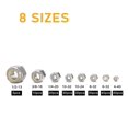 thumbnail image 3 of Cseao 205 Piezas Sae Nylock Kit Surtido De Tuercas De Seguridad Insertadas De Nailon (1/4-20 3/8-16 1/2-13#4-40#6-32#8-32#10-24#10-32) Acero Inoxidable 304, 3 of 5