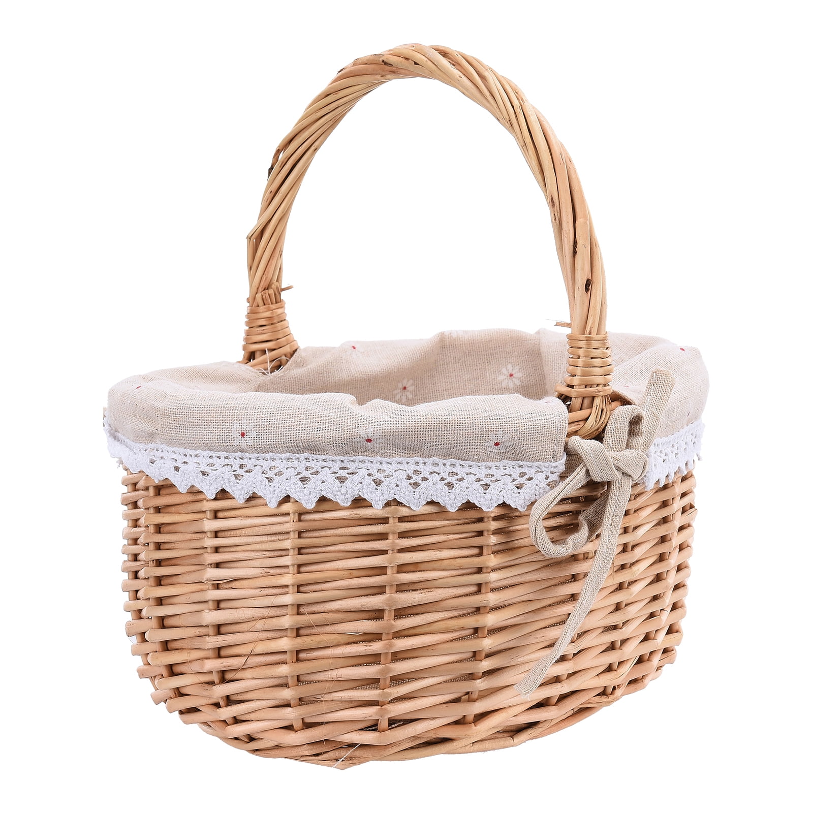 WICKER WILLOW STORAGE BASKETS LINING EASTER GIFT MAKE YOUR OWN HAMPER LARGE 