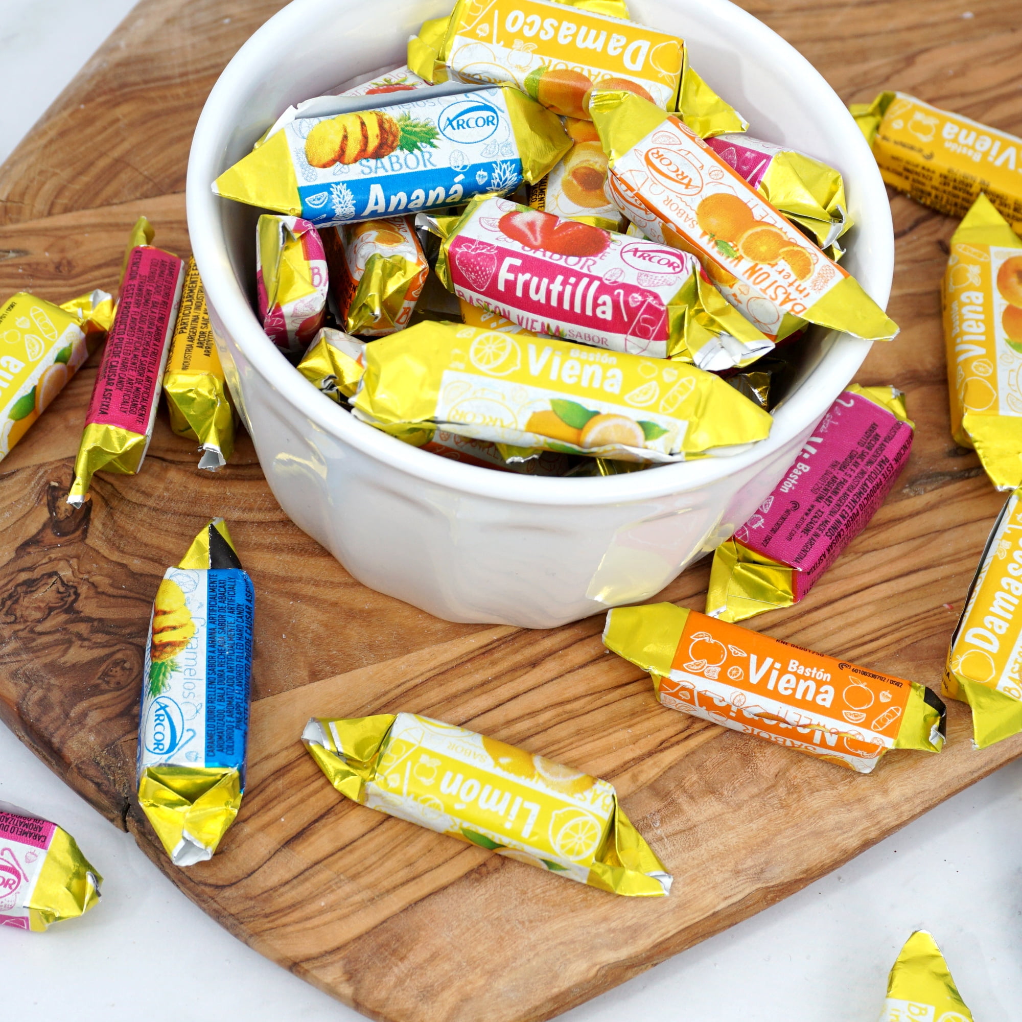 Arcor Vienna Filled Candy, 5 Pound Arcor Candy (Approx. 375 pcs.), Fruit Filled Hard Candy, Fruit Filled Candy, Fruit Filled Hard Candy Individually Wrapped
