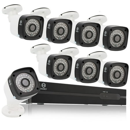 SUNZEO Outdoor POE Security Camera 8CH 1080P POE Set with 8pcs 1MP 36-LED Night Vision HD 3.6mm Camera Lens Cameras US