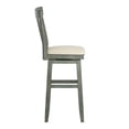 thumbnail image 6 of Weston Home Sheena Panel Back Bar Height Wood Swivel Stool, Antique Sage, 6 of 6