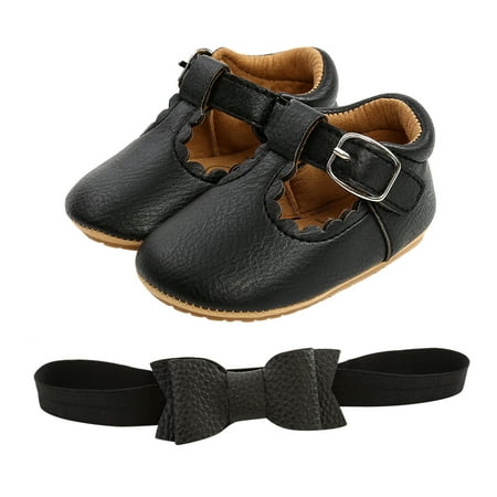 

Gubotare Baby Booties Shoes Baby Boys Girls Slippers Cozy Booties First Walking Shoes Warm Socks Crib Shoes Black 12 Months
