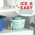 thumbnail image 6 of My Mug Ice Cream Maker Machine (Aqua): Multi-Purpose Soft Serve Ice Cream Machine with (2) Bowls for Homemade Gelato, Sorbet, Frozen Yogurt, Built-In Ingredient Chute, Easy to Clean and Store, 6 of 6