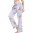 thumbnail image 3 of Women's Pajama Pants, Casual Pajama Bottoms Drawstring Lounge Pants Wide Leg, 3 of 7