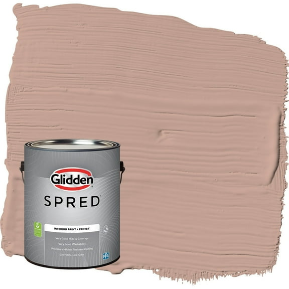 Glidden Spred Just Rosey / Orange Semi-Gloss Interior Paint with Primer, 1 Gallon