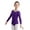 Purple, variant on Zaldita Kids Girls Long Sleeve Ballet Leotard Dance Bodysuit Gymnastics Unitard Bodysuit Dancewear Lavender 3