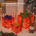 thumbnail image 2 of Cajas Regalo Navidad Con 50 Luces LED Caja Regalo Artística Navideña (alce Navideño) 3 Uds., 2 of 9