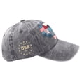 thumbnail image 5 of GrmtClth 250 Anniversary Usa Hats Casual 1776 Print Baseball Caps Classic Distressed Washed Caps Fashion Adjustable Headwear Gray, 5 of 7