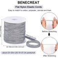 thumbnail image 1 of Black Flat Stretch Elastic for Sewing Waistbands, 3/5 Inch x 33 Yard, 1 Roll, 1 of 7