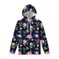 thumbnail image 3 of Sudadera con capucha con estampado 3D de flores de rosas coloridas para hombre y mujer, jersey con estampado floral de Harajuku, ropa de calle para primavera y otoño, 3 of 5