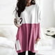 thumbnail image 2 of Tops tipo túnica de manga larga para mujer, informales, holgados, con bolsillos, cuello redondo, sudaderas Fridja  ghj987+1185, 2 of 6