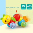 thumbnail image 3 of Press And Go Inchworm Toy Juguete Educativo De Oruga Rotación De 360 ​​​​Grados Juguete De Rastreo Interactivo Con Cuentas De Colores Para Niños Regalo Para El Hogar sonducket FN002674-00, 3 of 6