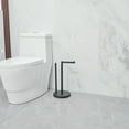 thumbnail image 4 of Bathroom Freestanding Toilet Paper Holder Stand with Reserver in Matte Black, 4 of 12