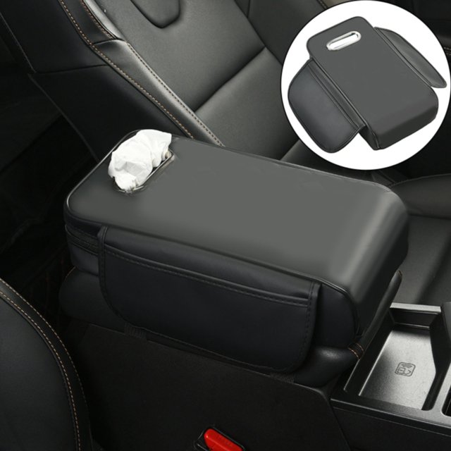 Ceimmolca Memory Sponge Car Armrest Pad 2025 Car Center Console Pad Car Truck Armrest Cover Car Center Console Cover Center Armrest Cover Car Console Armrest Storage Cabinet, Black