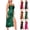 Style1-Green dresses for women, variant on Mceream Women's Spaghetti Strap Midi Satin Silk Dresses Slip Cowl Neck Side High Slit Dress Party Cocktail Clothes Maxi Cocktail Wedding Guest Dress Black M