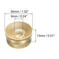 thumbnail image 2 of Electric Guitar Top Hat Knobs Speed Volume Tone Control Knobs 6mm/0.24" Gold 4 Pack, 2 of 6