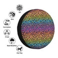 thumbnail image 5 of Spare Tire Cover, Rainbow Bright colorful leopard Wheel Cover Tire Covers for Trailers Car Truck Camper Universal Tire Covering Fits Diameter 17 inch, 5 of 7