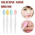 thumbnail image 3 of Silicone Nose Cleaning Brush, Removes Blackheads Gently, Soft Flexible Non Deformable, 2 by 14.5 cm, Easy to Rinse for Daily Skincare, Long Lasting Facial Cleansing Tool, 3 of 8