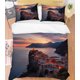 thumbnail image 3 of 3D Seaside City Paisaje Funda de edredón Set Ropa de cama Set Funda nórdica Fundas de almohada, 3 of 3