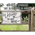 thumbnail image 4 of Metal Sign - Welcome To Our Nest - Durable Metal Sign - Use Indoor/Outdoor - Makes a Great Wedding Gift and Bedroom Décor Under $25 (12" x 18"), 4 of 5