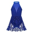 thumbnail image 1 of iEFiEL Girls Floral Lace Sequins Ballet Leotard Mesh Lyrical Latin Dance Dress, 1 of 7
