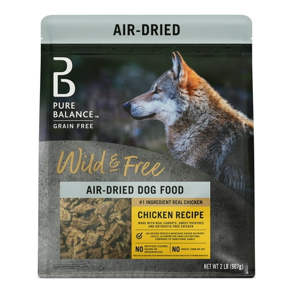 Pure Balance Wild & Free Air Dried Dog Food Chicken Recipe, 2 lbs