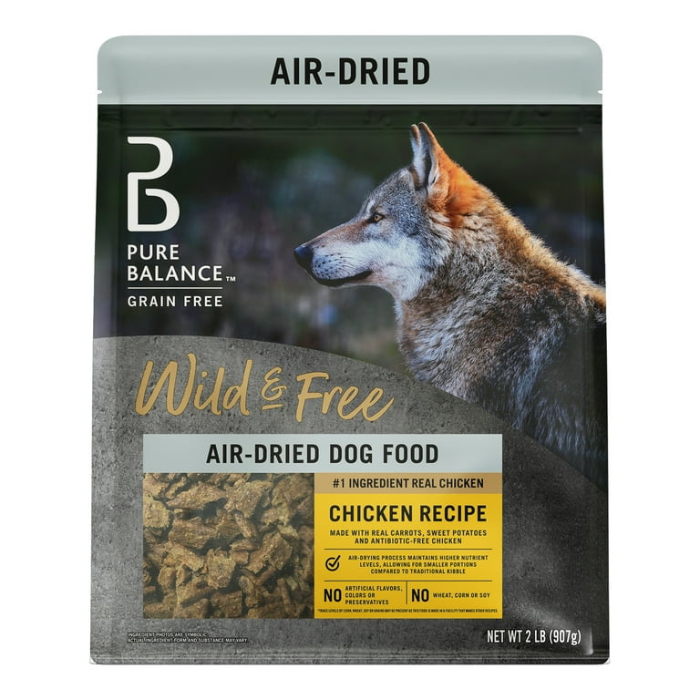 Pure Balance Wild & Free Air-Dried Dog Food, Chicken, 2 lb photo 1