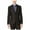 Black - black, variant on bar III Mens Jacquard Two Button Blazer Jacket, Black, 34 Short