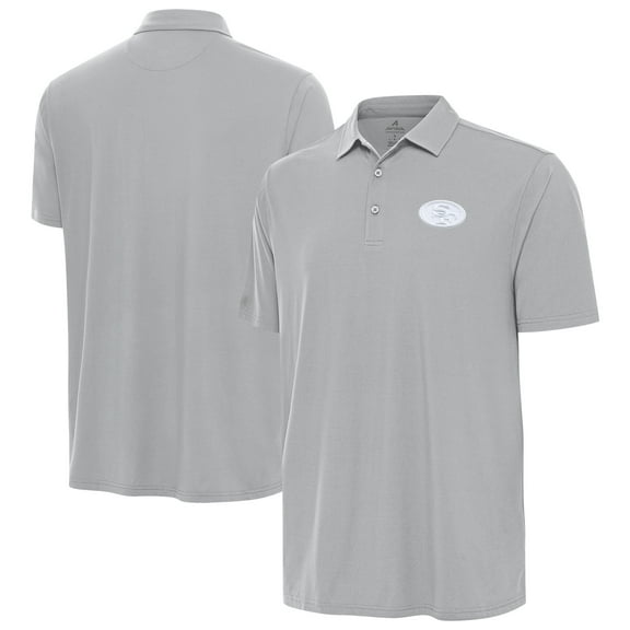 Men's Antigua Gray San Francisco 49ers Era Polo