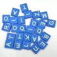 Alphabet Spelling Toys 100 PCS Decorate Ceramic Tile Puzzles Eyecatching Building Blocks Wooden