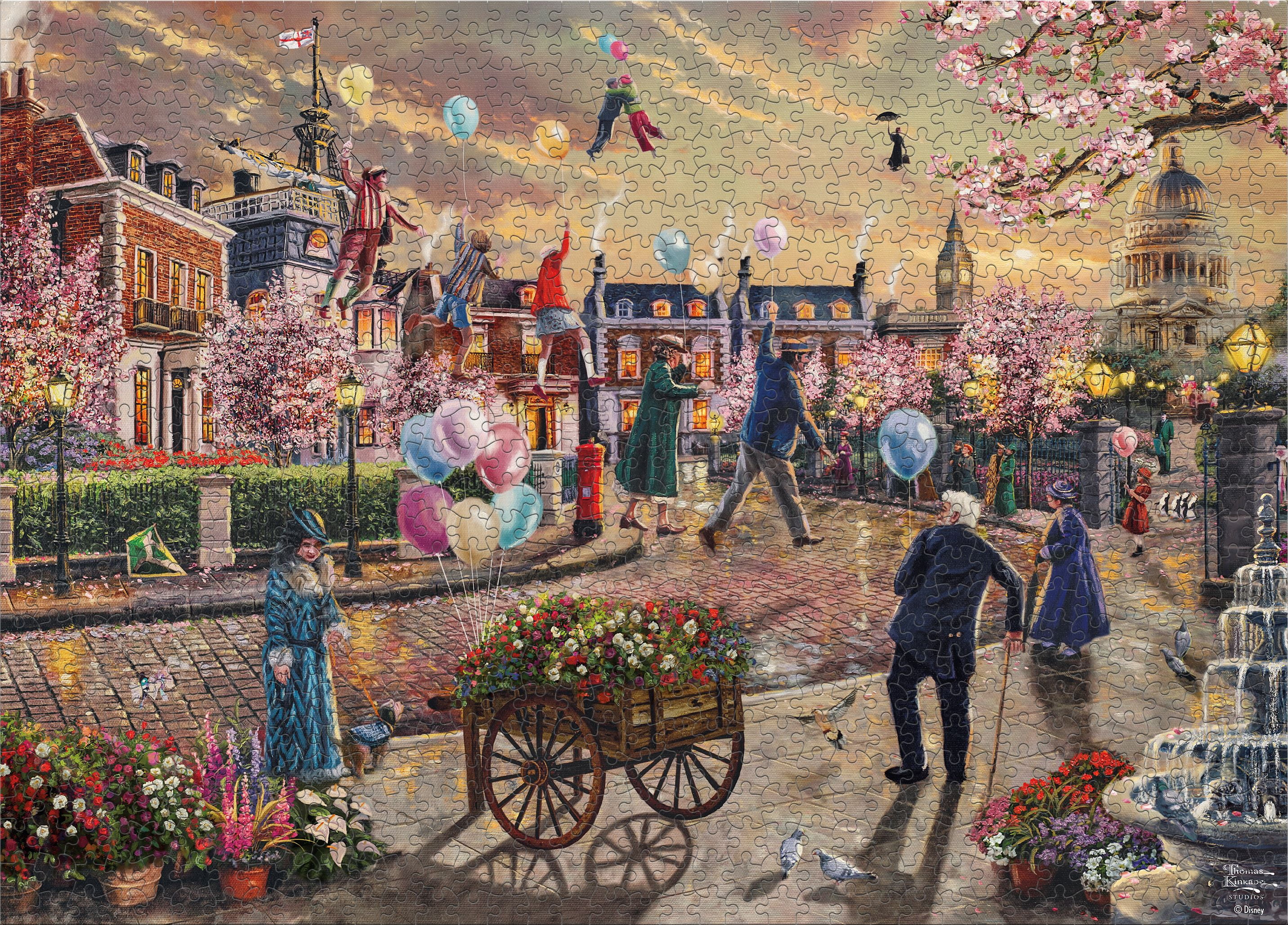 Ceaco Disney Thomas Kinkade 1000 Piece Jigsaw Puzzle Mary Poppins