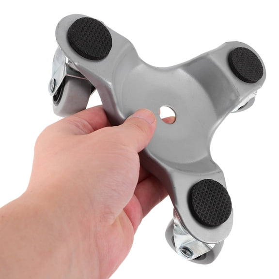 Moving Artifact Furniture Mover Tool 3 Wheel Steel Tri Dolly Rotatable Wheels Carbon
