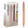 thumbnail image 1 of uniball Zento Liquid Gel Ink Retractable Pens, Medium Point (0.7mm), Boho Barrels, Black Ink, Dozen, 1 of 7