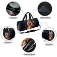 thumbnail image 2 of Fragmented Flowers Gym Bag, Yoga Bag, Sports Bag, Weekender Bag, Size 17.7 Inches with Interior Zipper Pocket - Large Capacity, 2 of 6