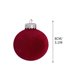 thumbnail image 3 of 12 bolas navideñas de terciopelo flocadas, adornos navideños de plástico, adornos colgantes decorativos para árbol de Navidad, 3,14 pulgadas, 3 of 5