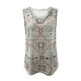 thumbnail image 2 of Women's Sleeveless Casual Tank Tops T-Shirt V-Neck Tank Vest Pullover Blouses (Light gray S), 2 of 6